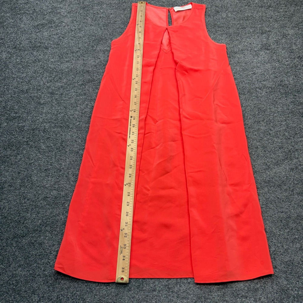 Amanda Uprichard Coral 100% Silk Sleeveless Keyhole Shift Dress Made in USA - Picture 4 of 6